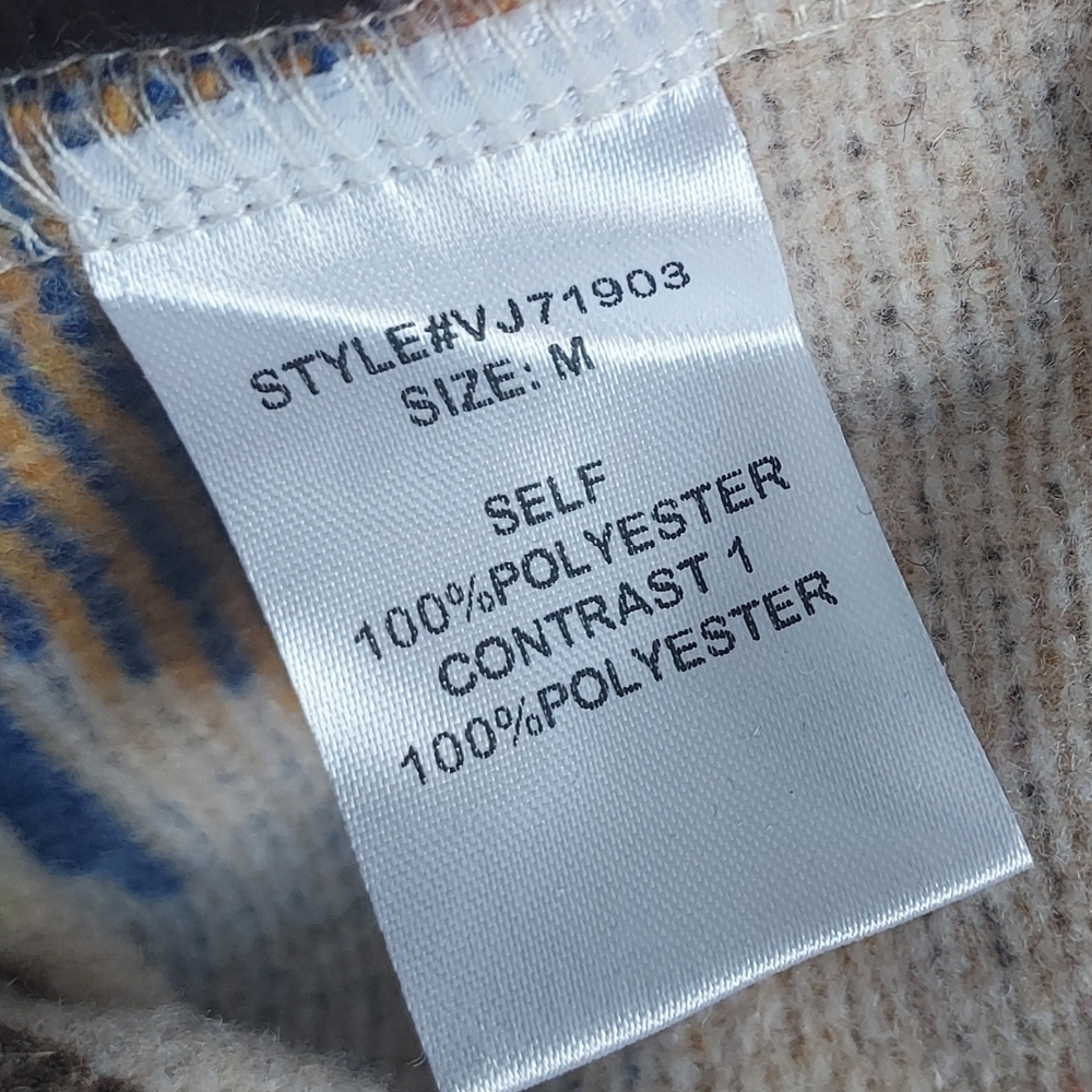 Veveret Colorful Aztec Sothwestern Western Duster Jacket Schacket Medium - Picture 12 of 13